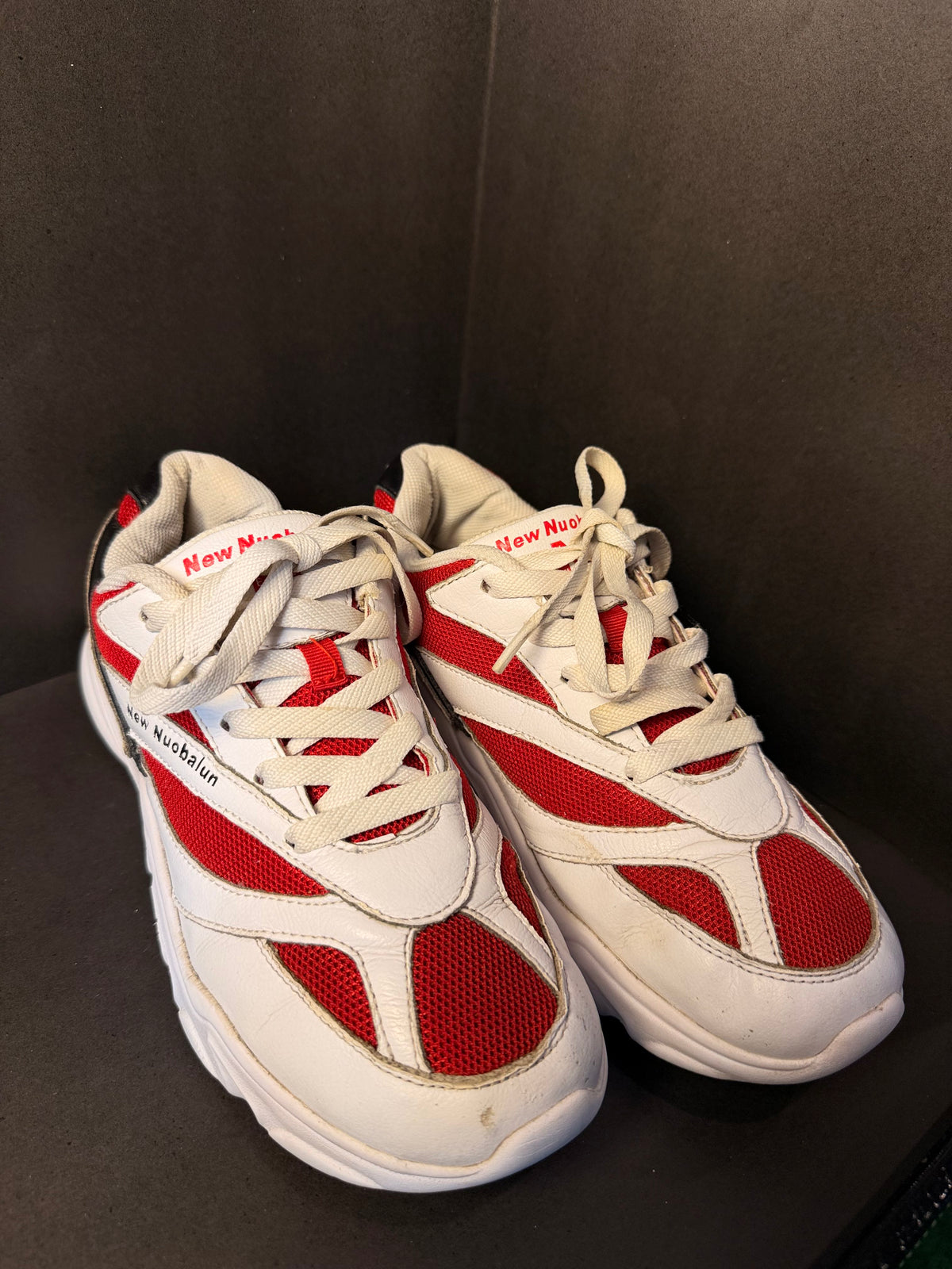 Red and White Chunky Sports Sneaker(New Nuobalun _ NBLKJ)