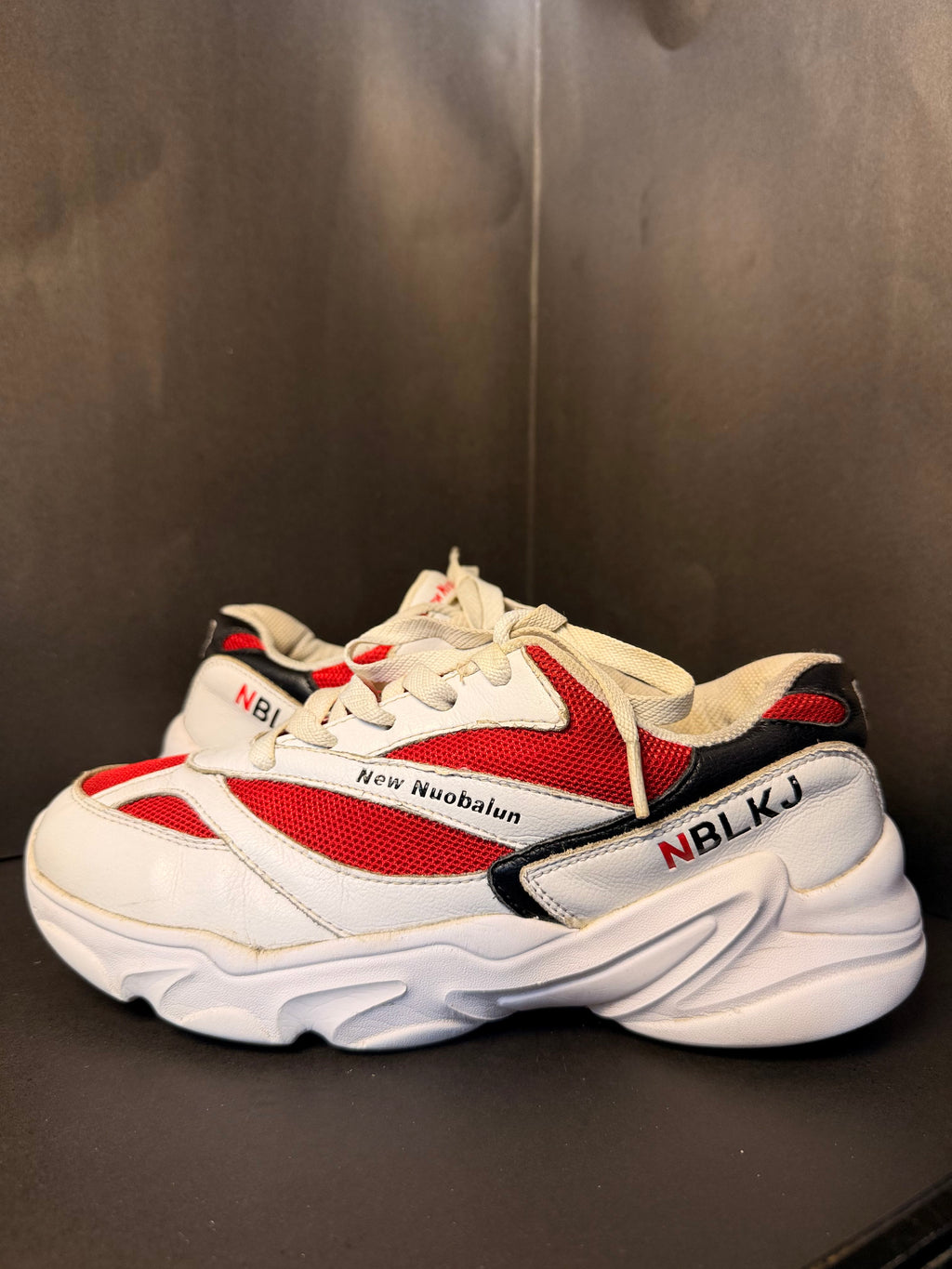 Red and White Chunky Sports Sneaker(New Nuobalun _ NBLKJ)