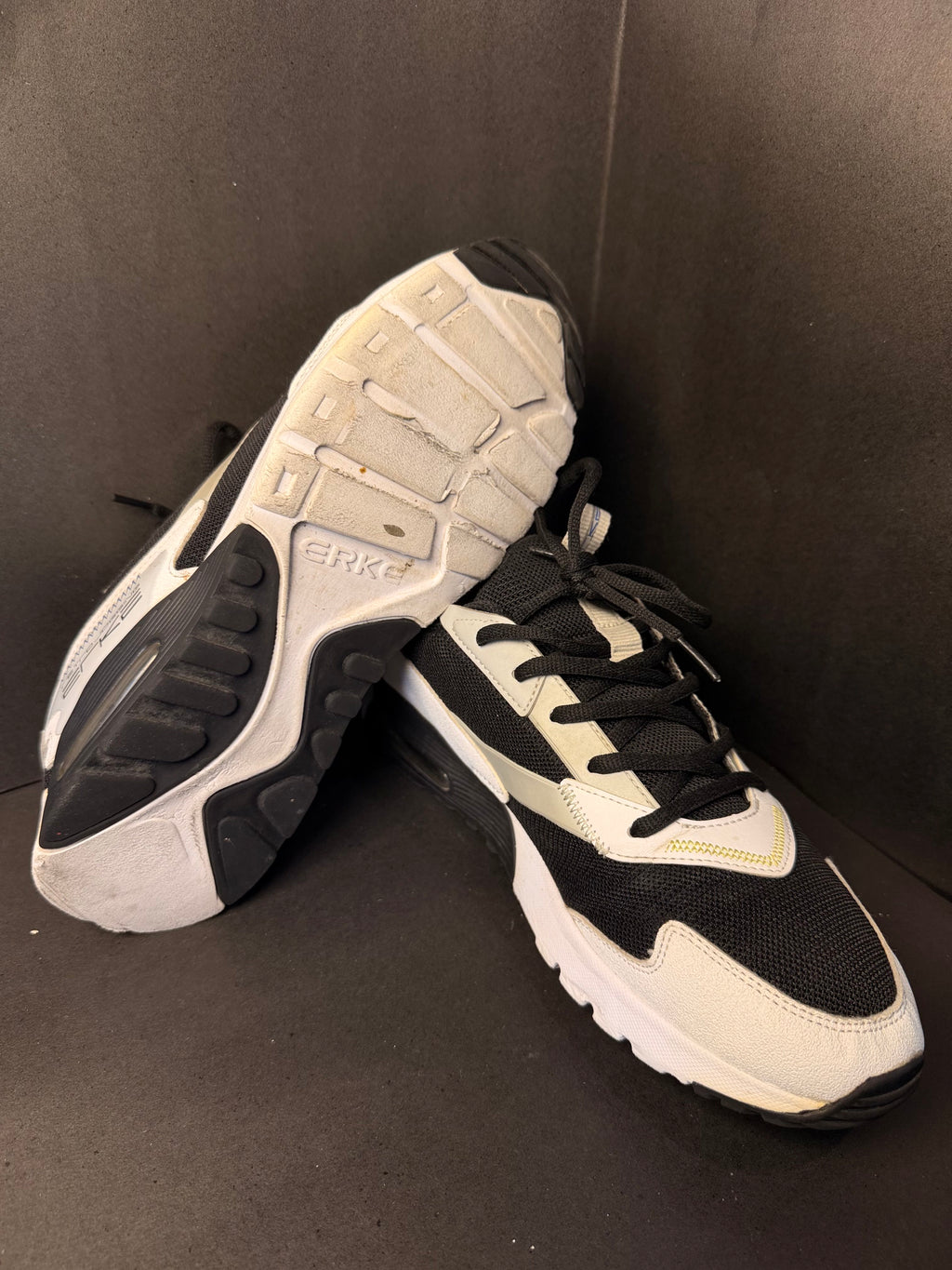 White and Navy Chunky Lifestyle Sneaker