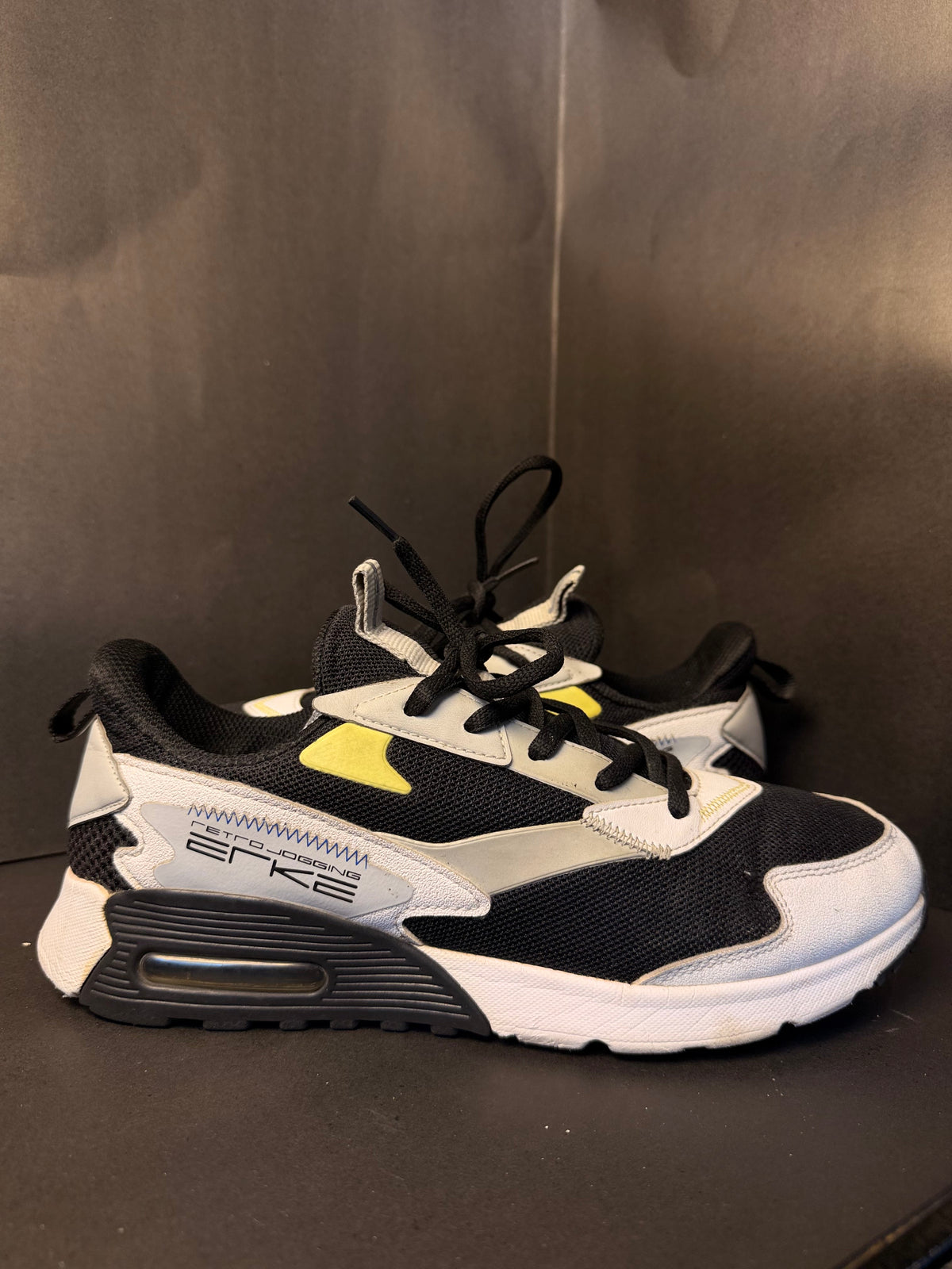 White and Navy Chunky Lifestyle Sneaker