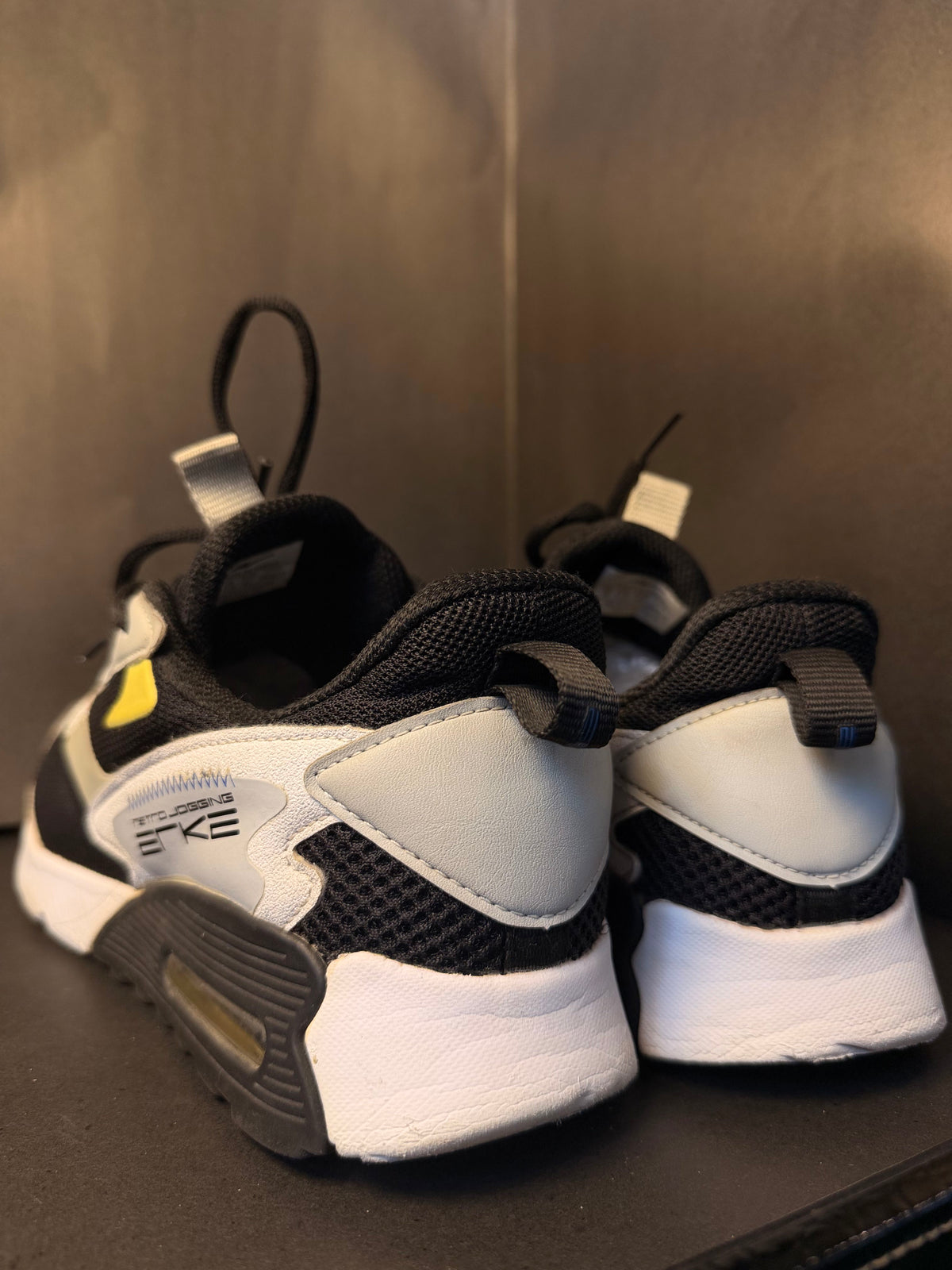 White and Navy Chunky Lifestyle Sneaker