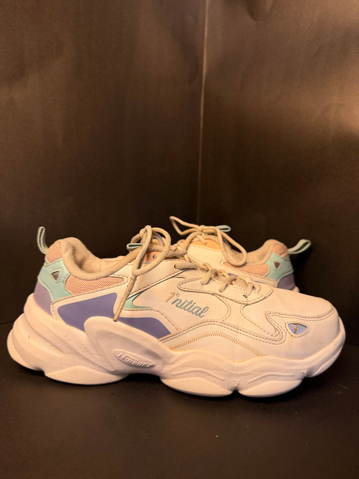 White Pastel Chunky Lifestyle Sneaker(Fashion)