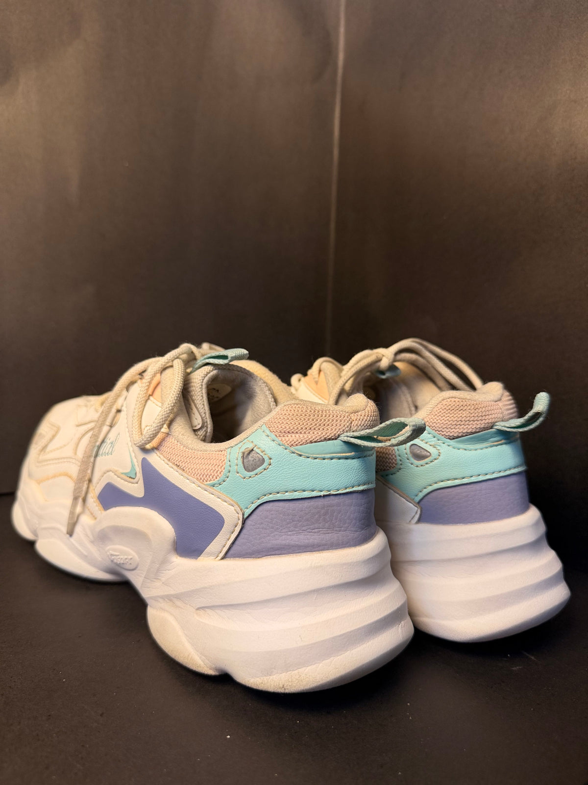 White Pastel Chunky Lifestyle Sneaker(Fashion)